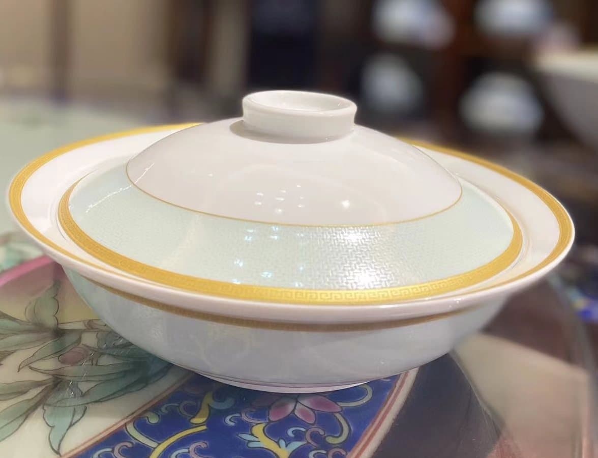 Gilded Ocean — 28-piece Family Service — a second view of the service